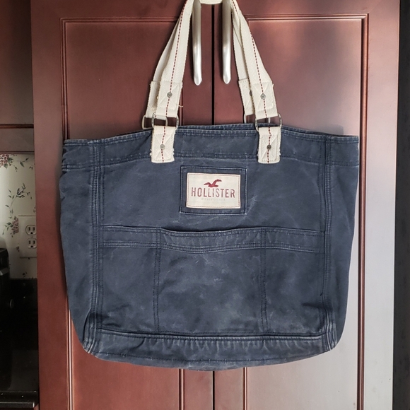 Hollister Handbags - 2X HOST PICK. Hollister 16"x16" Denim Beach Bag